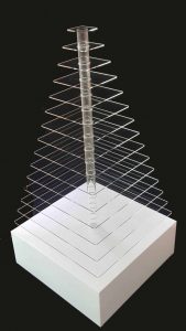 ชั้นอะคริลิคทรงพีระมิต ชั้นโชว์เค้ก & สินค้า