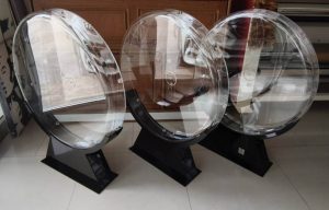 แสตนด์อะคริลิค ใส่พัดลม LED